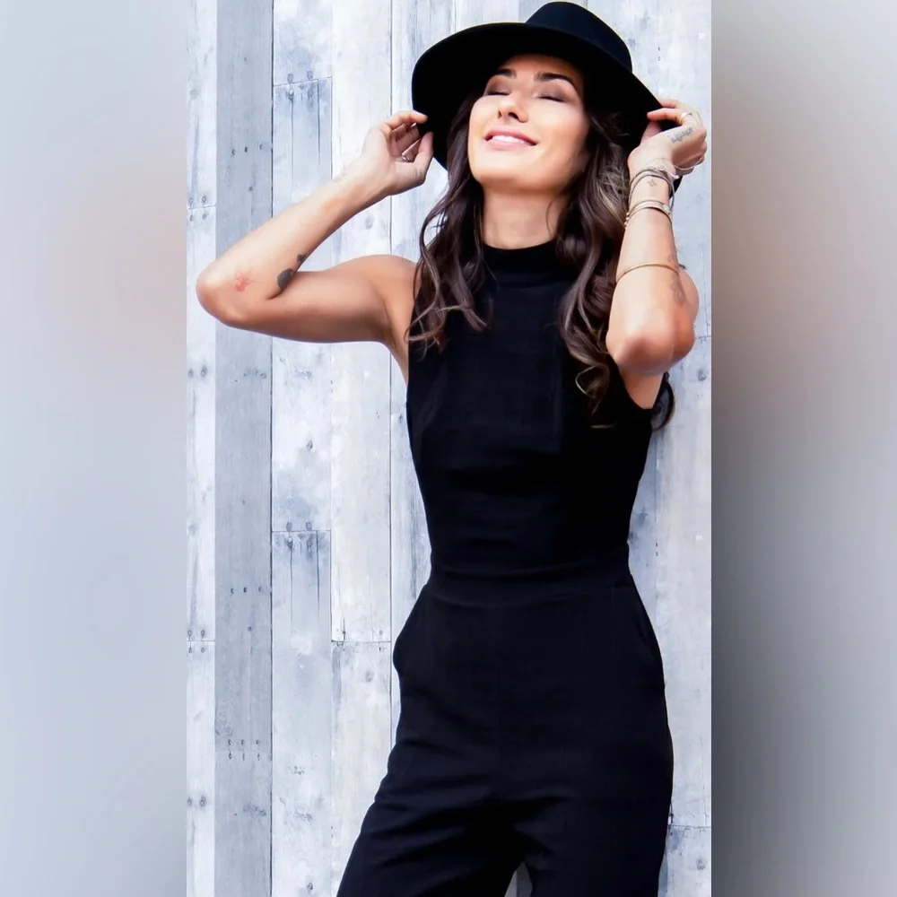 •ANTHROPOLOGIE•charley mock neck jumpsuit - Picture 6 of 7